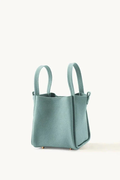 PU Leather Drawstring Everyday Bucket Bag