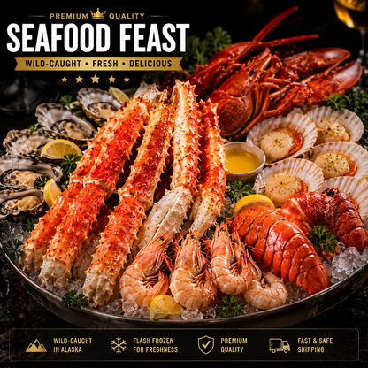 Colossal Alaskan King Crab Legs – Wild-Caught Premium Seafood | Ready to Heat & Enjoy