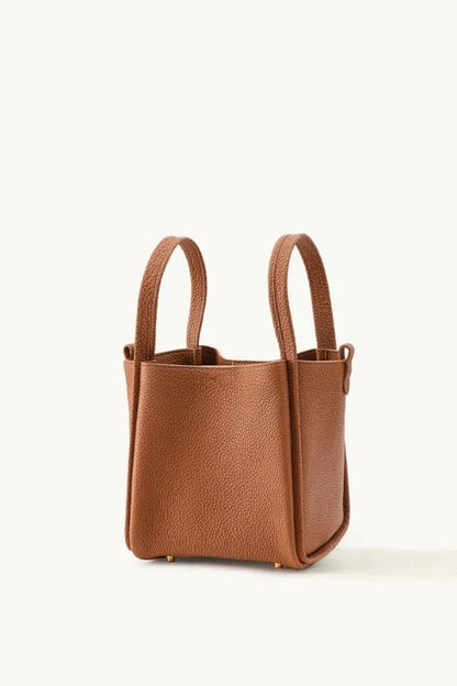 PU Leather Drawstring Everyday Bucket Bag