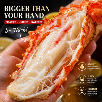 Premium Wild Caught Alaskan King Crab Legs | Fully Cooked & Flash Frozen