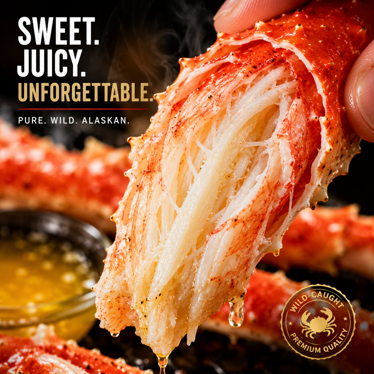 Colossal Alaskan King Crab Legs – Wild-Caught Premium Seafood | Ready to Heat & Enjoy